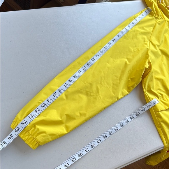 Saki Sport Sunshine Yellow Water-Resistant Jacket Hood Lightweight Fabric - Picture 15 of 15